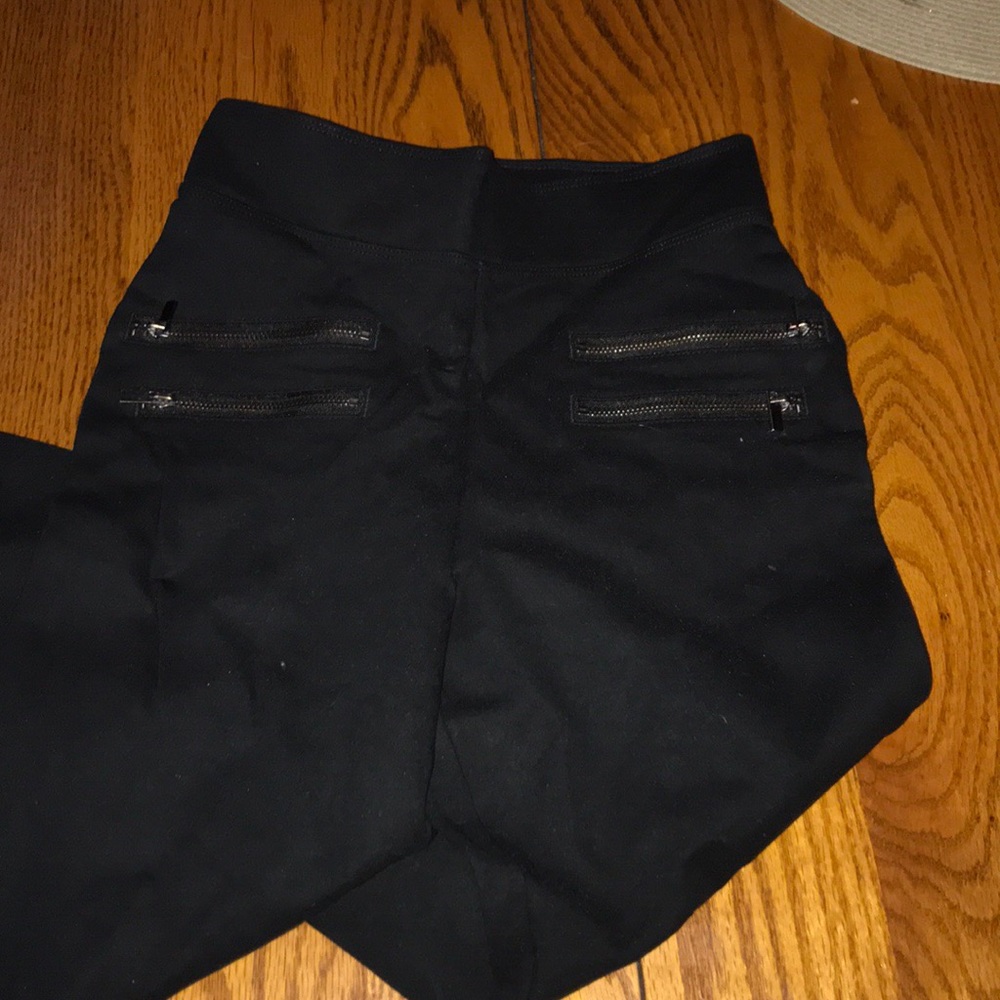Thick zipper leggings